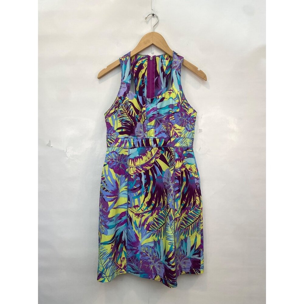Title Nine Nimblene Dress Outdoor Athletic Tropical Floral Print Racerback 6